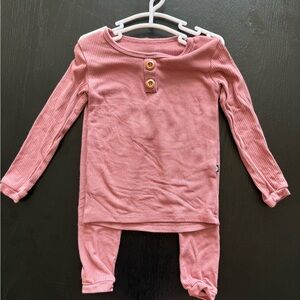 Kyte baby robbed long sleeve pj Dusty Rose (2t)